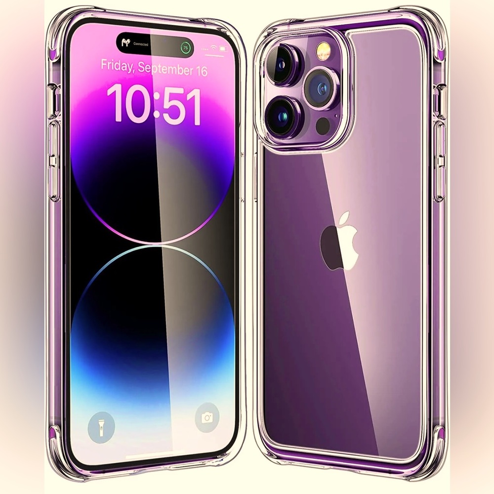 iPhone 14 Pro Max Case Clear Shockproof Phone Case